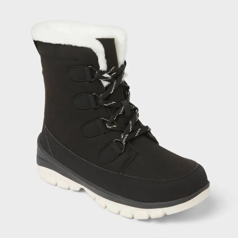 Women’s Corie Boots with Memory Foam Insole - Universal Thread Jet Black 10